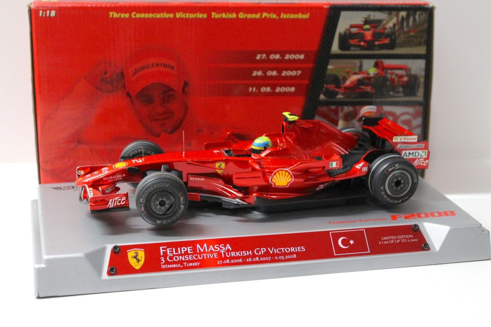 Hotwheels M0550 Ferrari F2008